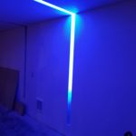 Custom blue mood lighting